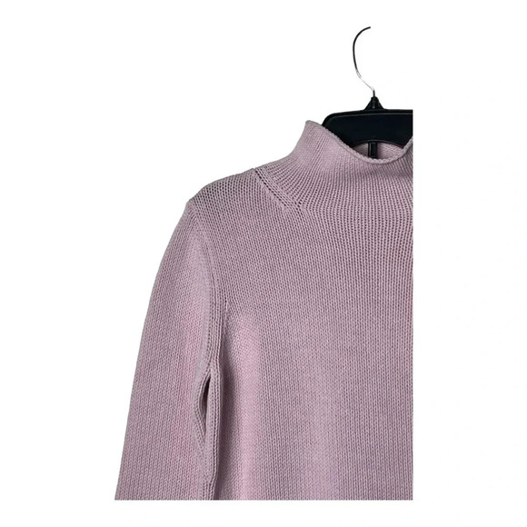 1615. EDDIE BAUER TURTLE NECK SWEATER PINK IN COLOR‎ SIZE LARGE KNITTED - Picture 3 of 9
